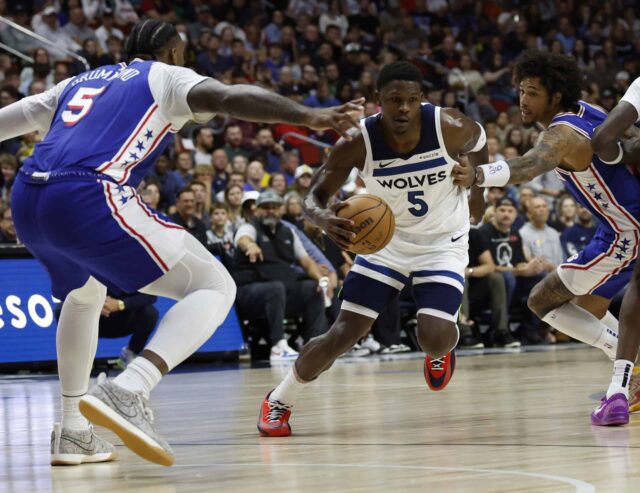 Philadelphia 76ers contra Minnesota Timberwolves