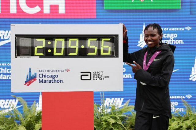 Ruth Chepngetich quebrou o recorde mundial da maratona feminina