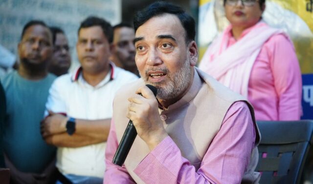 Ministro de Delhi, Gopal Rai, multa empresa de construção por desrespeitar regras anti-poeira