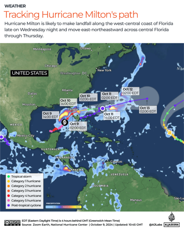 Mapa INTERATIVO do caminho do furacão Milton-OCT9-2024 cópia 3-atualização 1045gmt-1728472299
