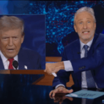 Jon Stewart sobre a imagem de Trump versus realidade