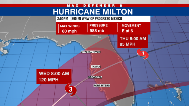 Milton se torna furacão no Golfo do México: NHC