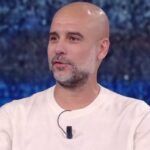 O técnico do Manchester City, Pep Guardiola, falando no chat italiano Che Tempo Che Fa