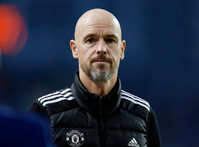 Futebol Futebol - Liga Europa - FC Porto x Manchester United - Estádio do Dragão, Porto, Portugal - 3 de outubro de 2024 O técnico do Manchester United, Erik ten Hag, antes da partida Action Images via Reuters/Peter Cziborra