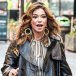 A superestrela da música country Shania Twain na Global Radio em Londres