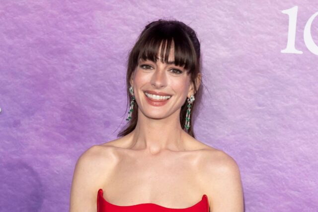 Anne Hathaway na estreia de “The Idea Of You” do Prime Video em Nova York