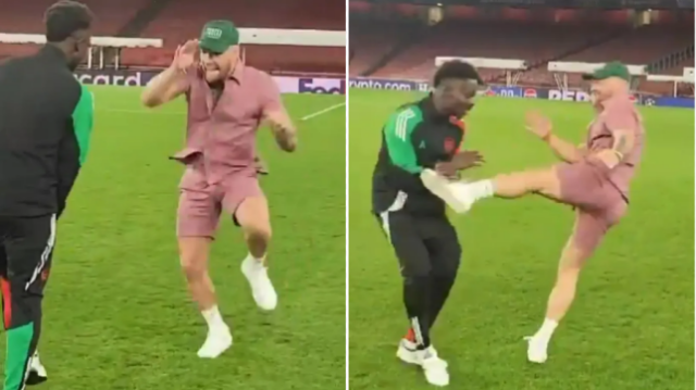 Conor McGregor deu chutes em Bukayo Saka