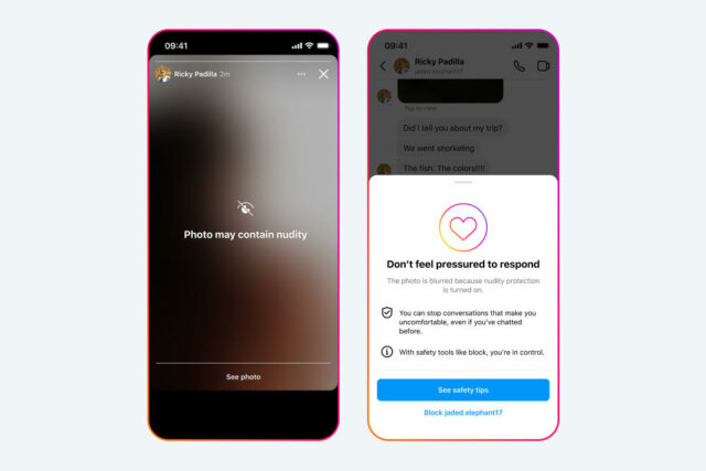 Meta está expandindo seu recurso de proteção contra nudez.