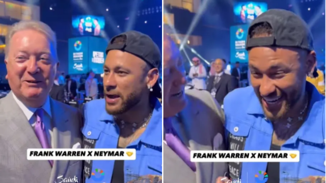 Frank Warren convidou Neymar para ingressar no Arsenal no boxe da Arábia Saudita