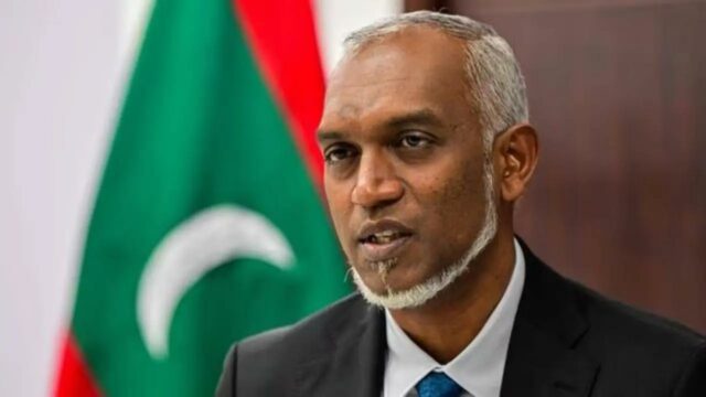 Rashtrapati Bhavan oferece recepção formal ao presidente das Maldivas, Mohamed Muizzu