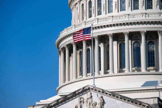 FILE PHOTO: The U.S. Capitol Building after United States and Israel-led attacks on Iran, in Washington, D.C.